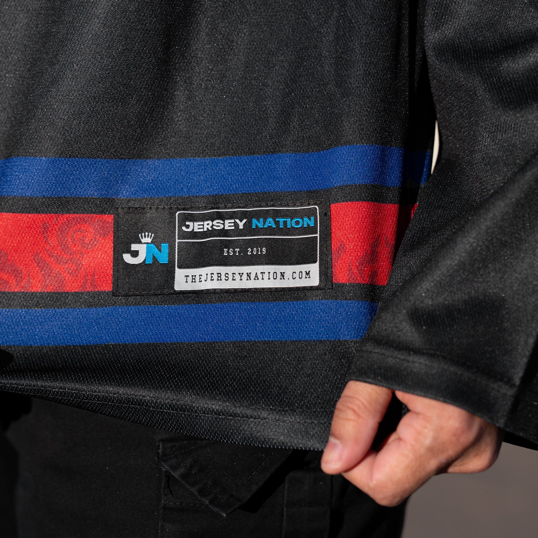 Cambodia Heritage Black Custom Hockey Jersey Stitched