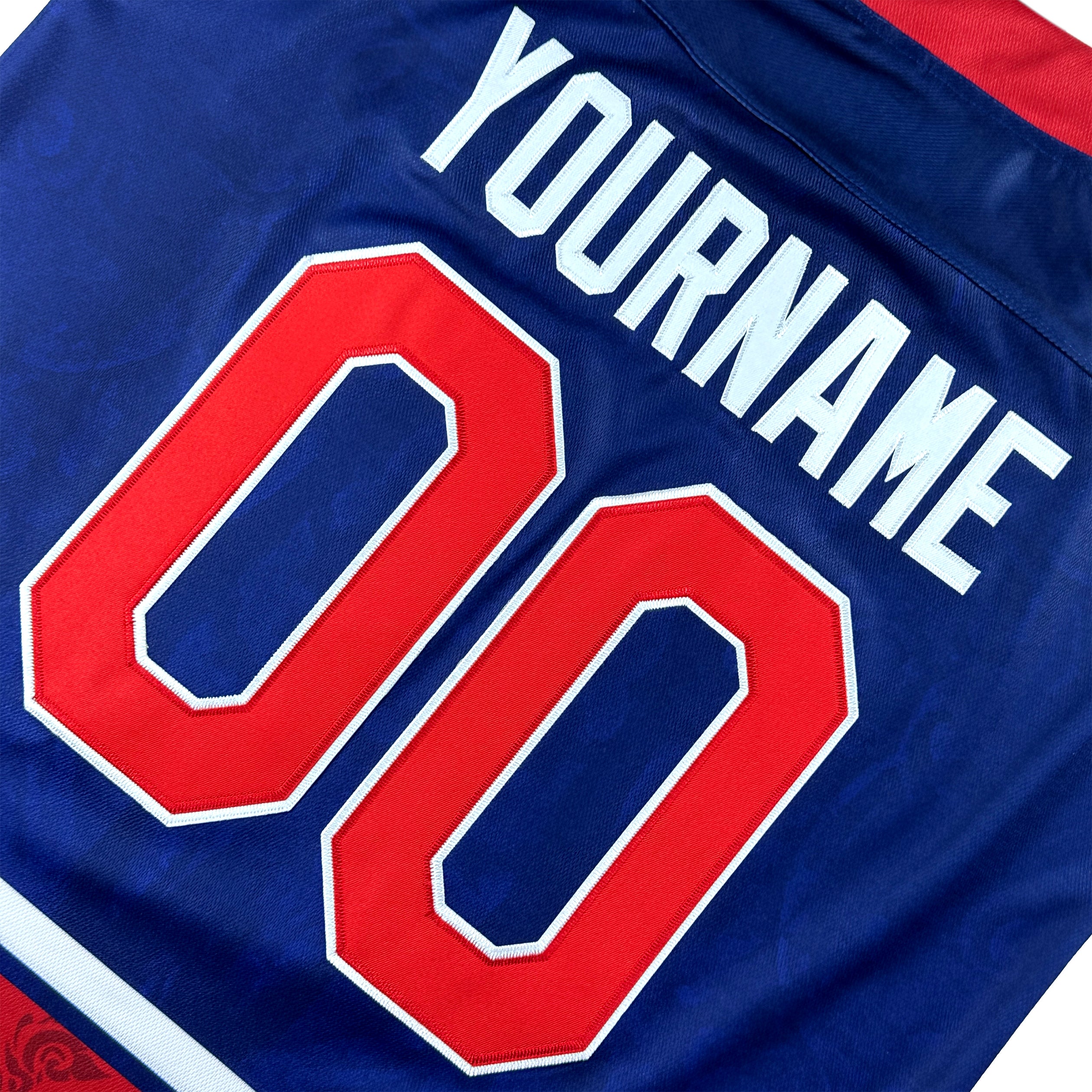 Cambodian Heritage Customized Hockey Jersey Blue