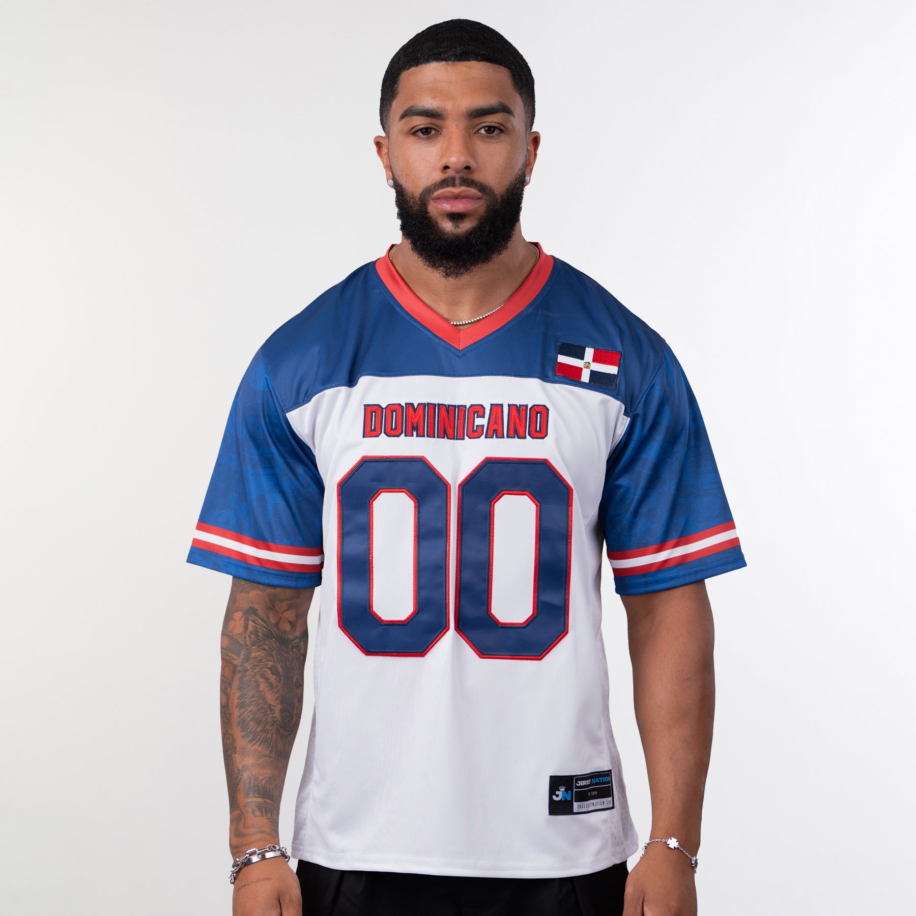 Camiseta de fútbol personalizada con la herencia de la República Dominicana