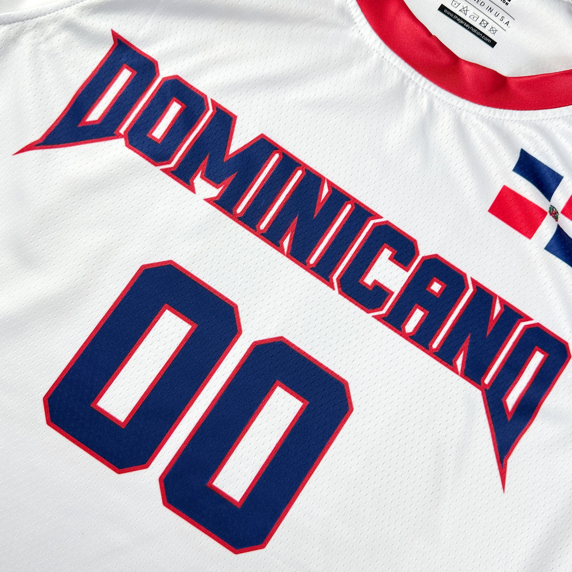 Dominican Republic White Custom Basketball Jersey