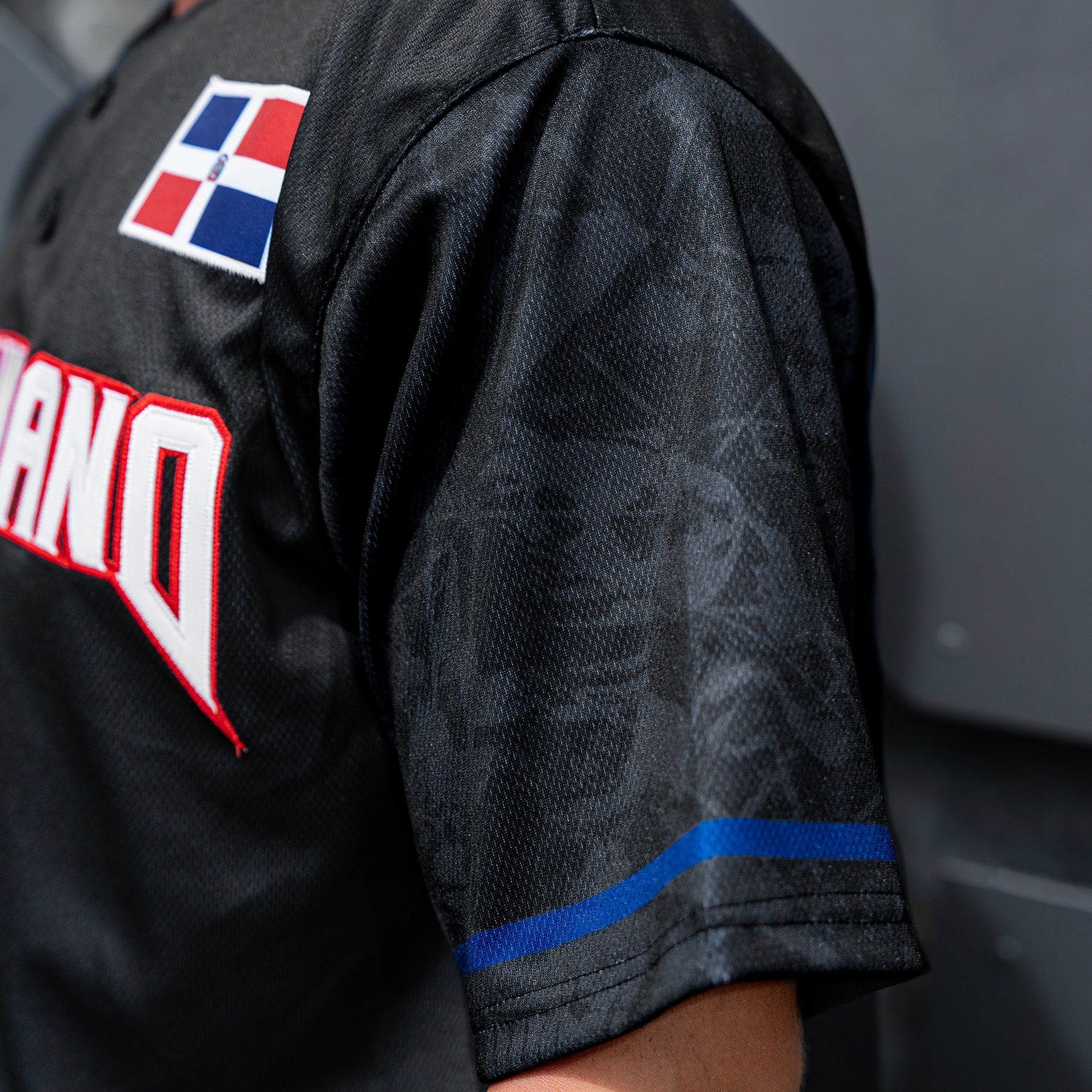 Dominican Republic Black Heritage Custom Baseball Jersey Sleeves Taino