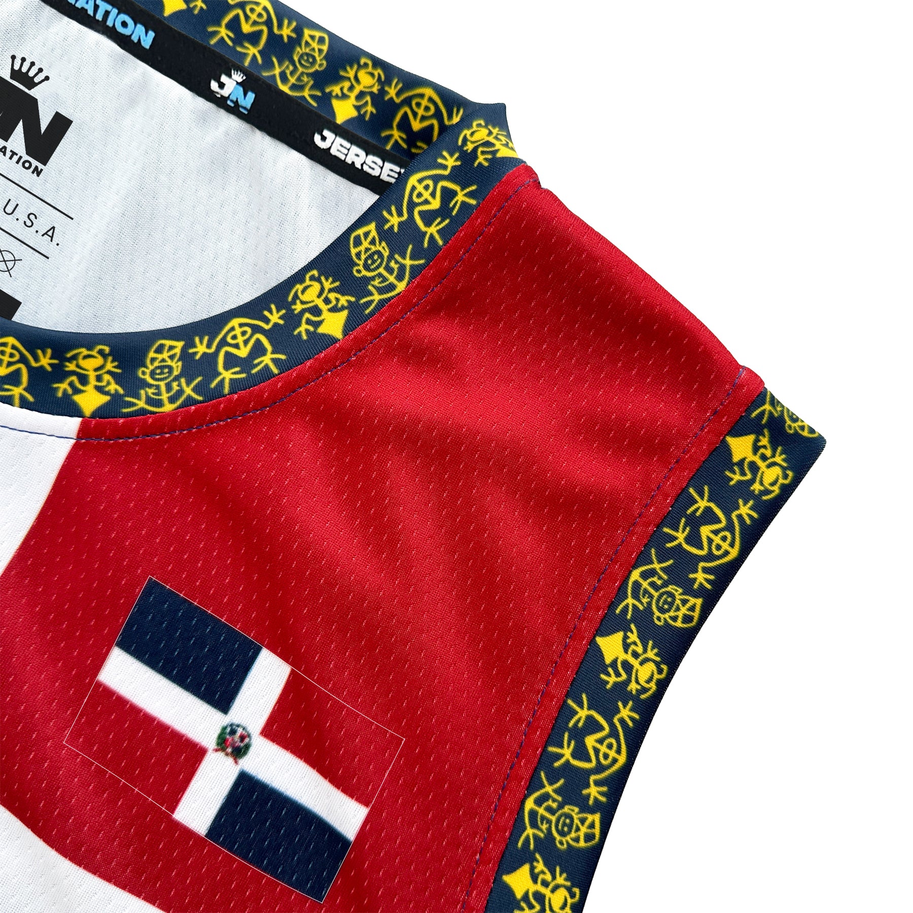 Dominican Republic Heritage Custom Basketball Jersey Sleeves