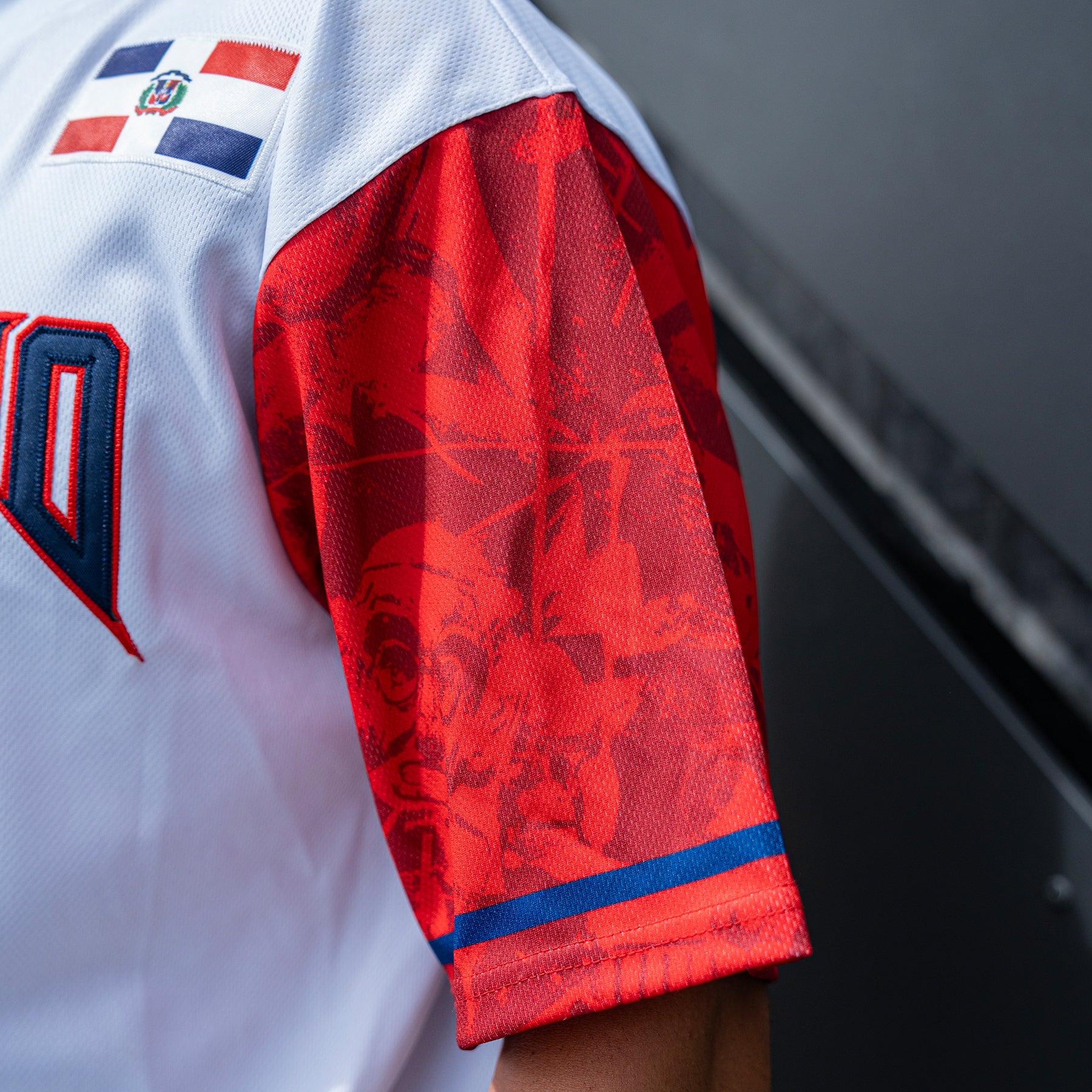 Dominican Republic White Heritage Custom Baseball Jersey Dominicano Model Styling Sleeves Taino Details