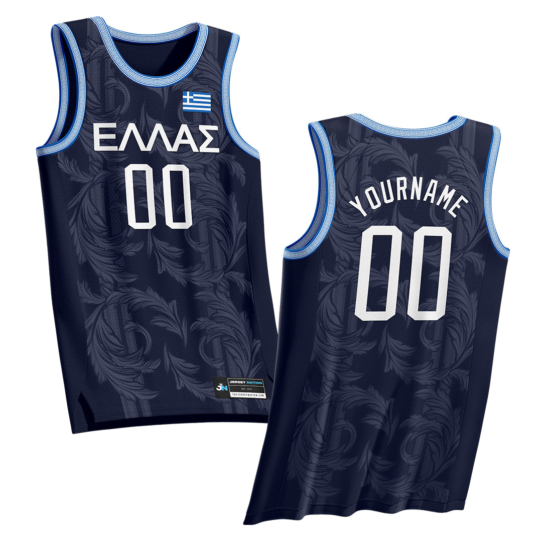 Greece Heritage Custom Basketball Jersey