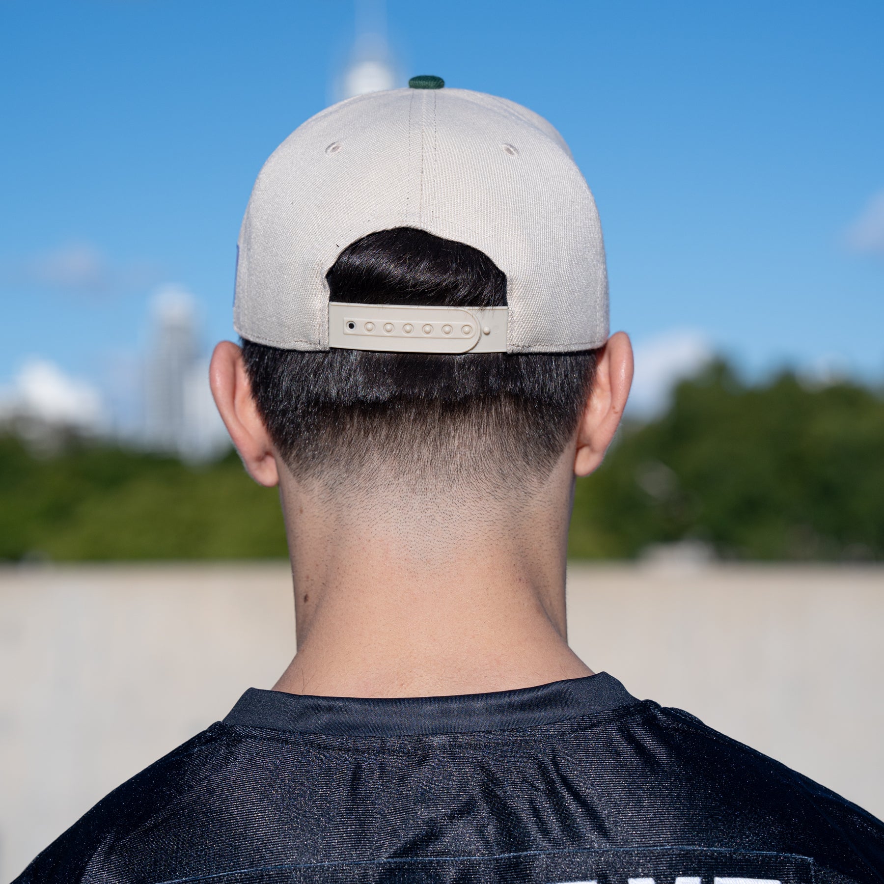 Gorra snapback beige con la herencia de México