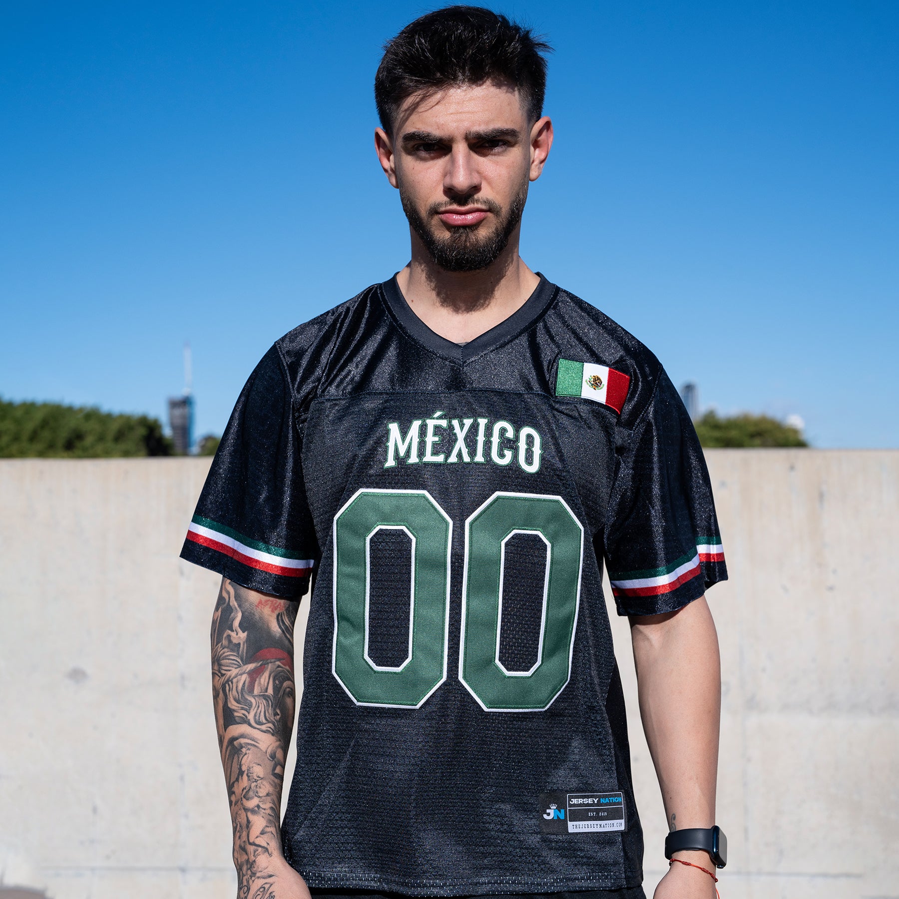 Mexico Heritage Black Custom Football Jersey
