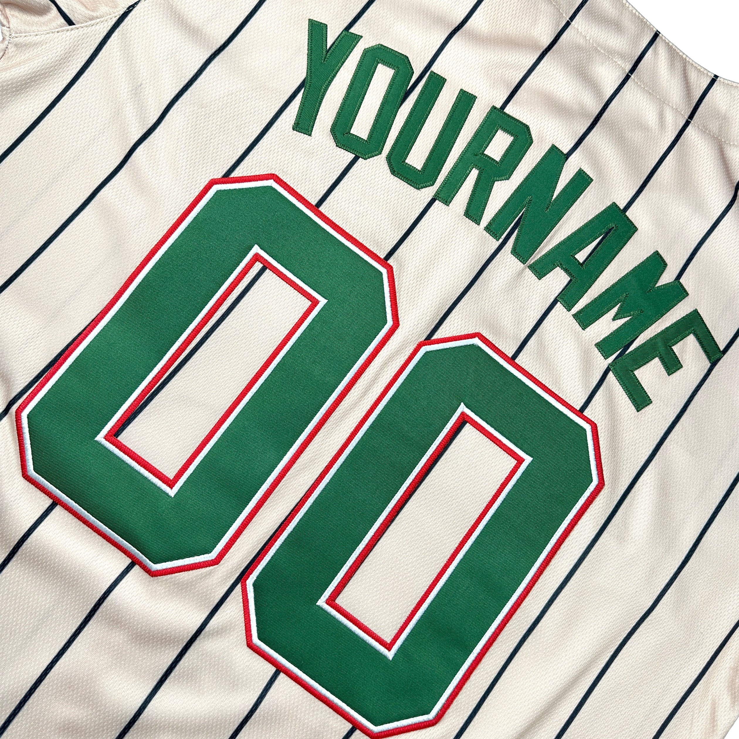 Mexico Heritage Custom Beige Baseball Jersey Stitched Customized