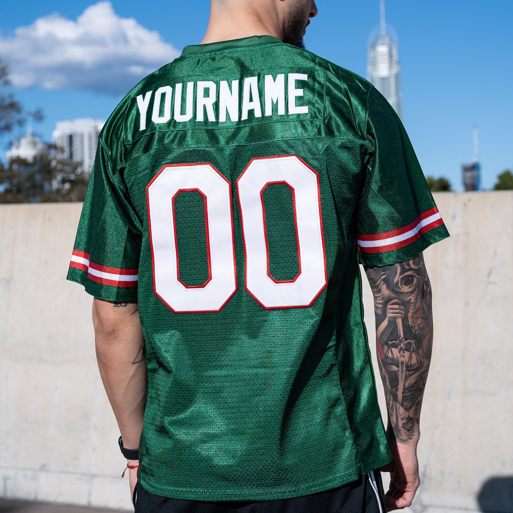 Mexico Heritage Green Custom Football Jersey Customized