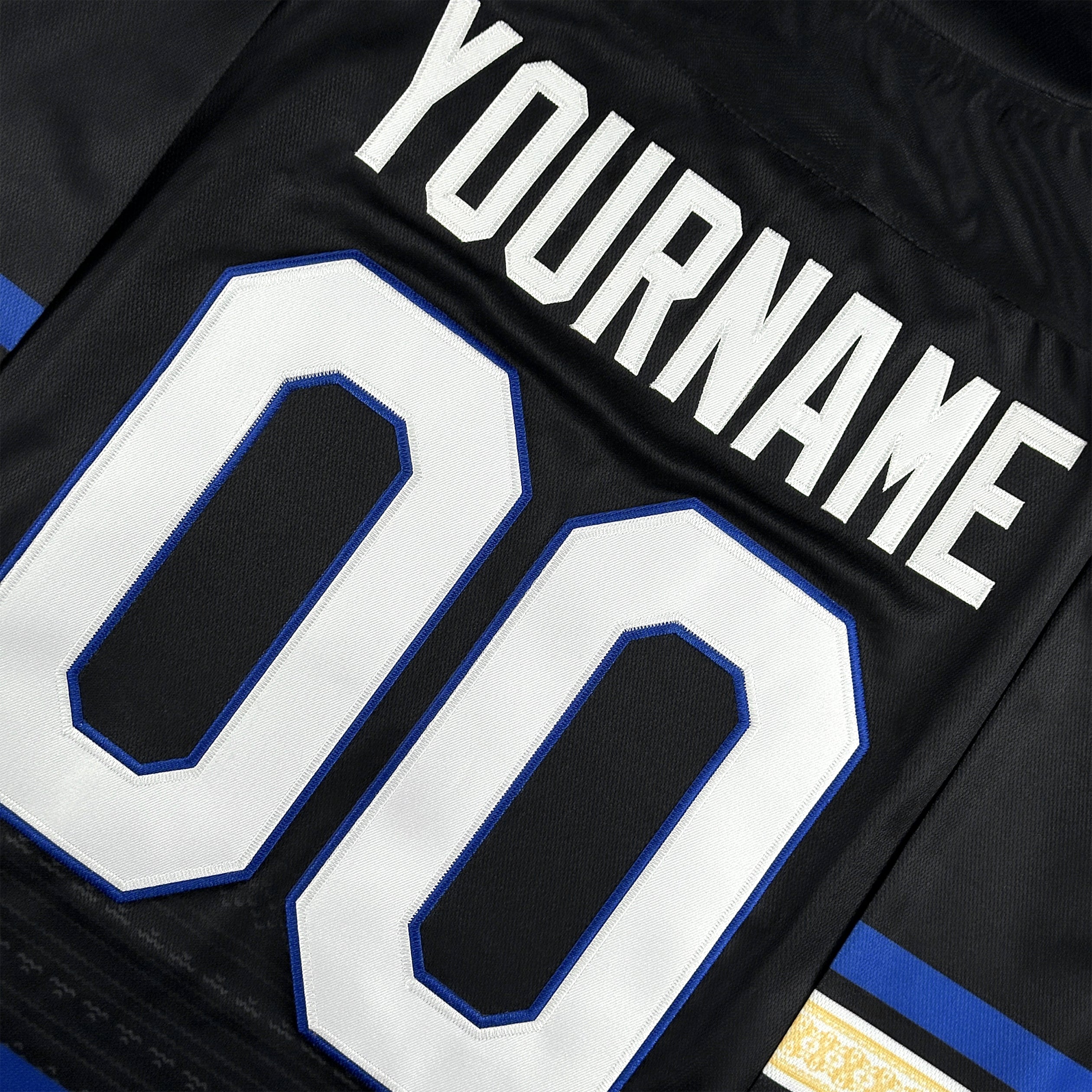 Philippines Black Heritage Customized Ice Hockey Country Jersey Embroidered