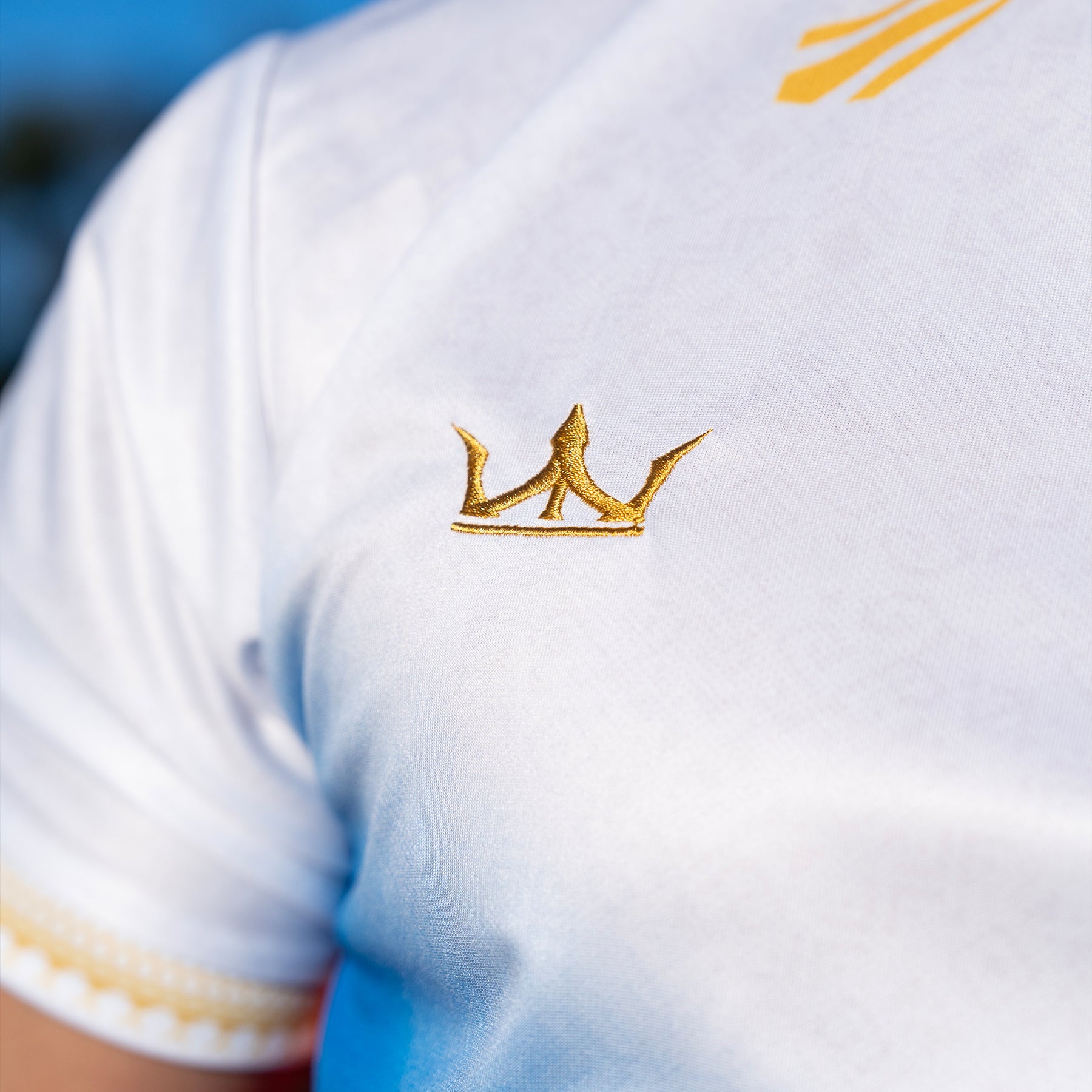 Philippines Heritage White Custom Football Jersey Closeups