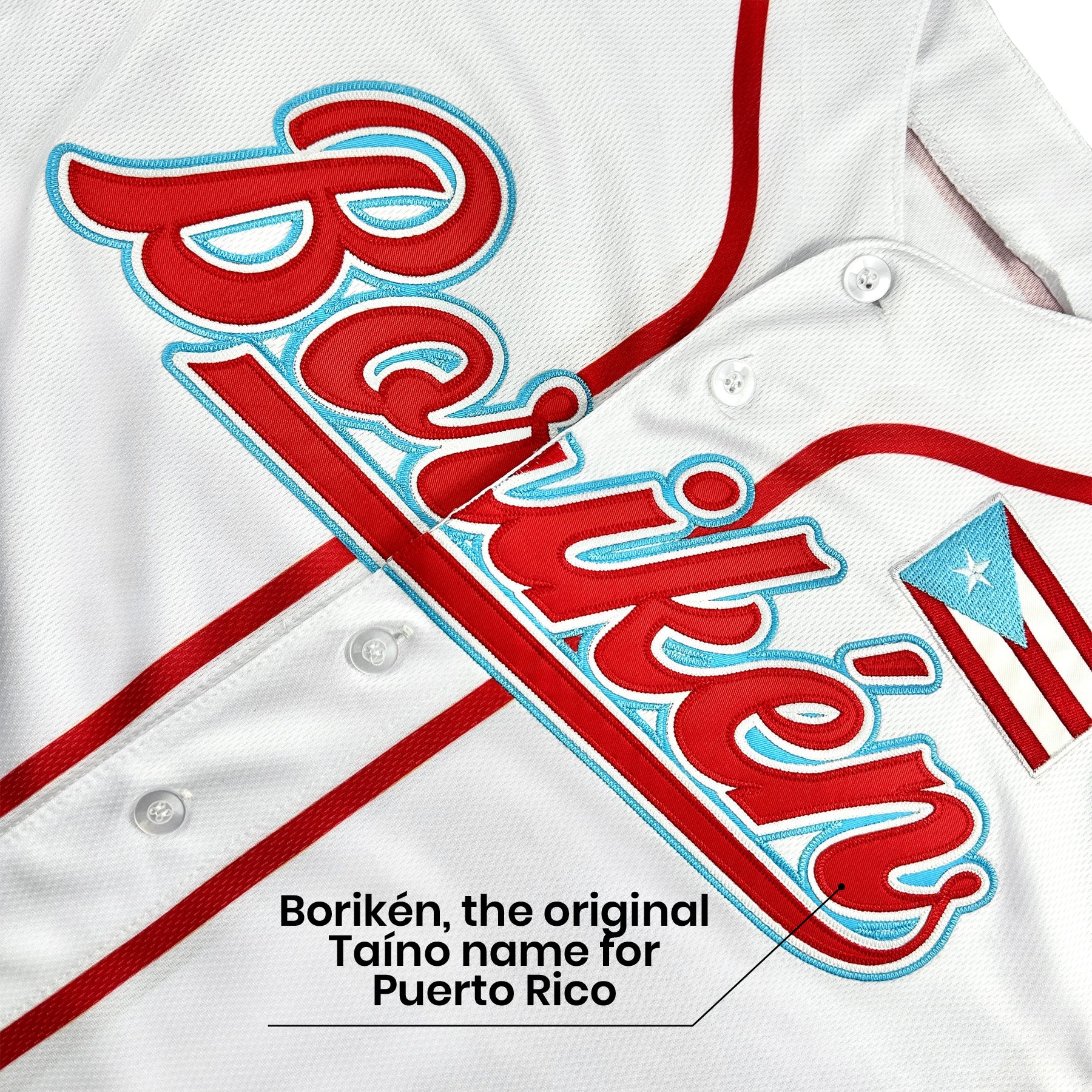 Puerto Rico Custom Baseball Jersey