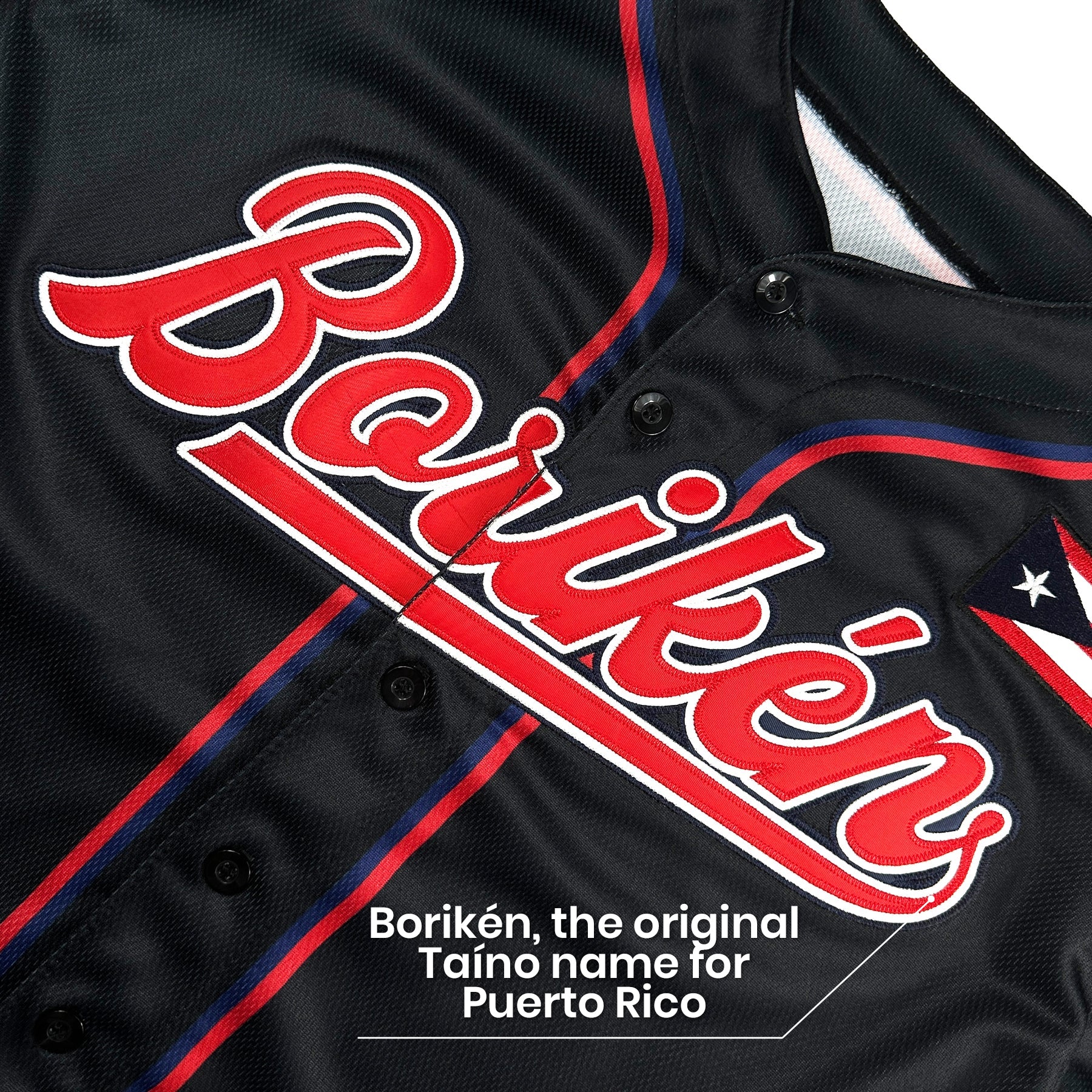 Puerto Rico Custom Baseball Jersey