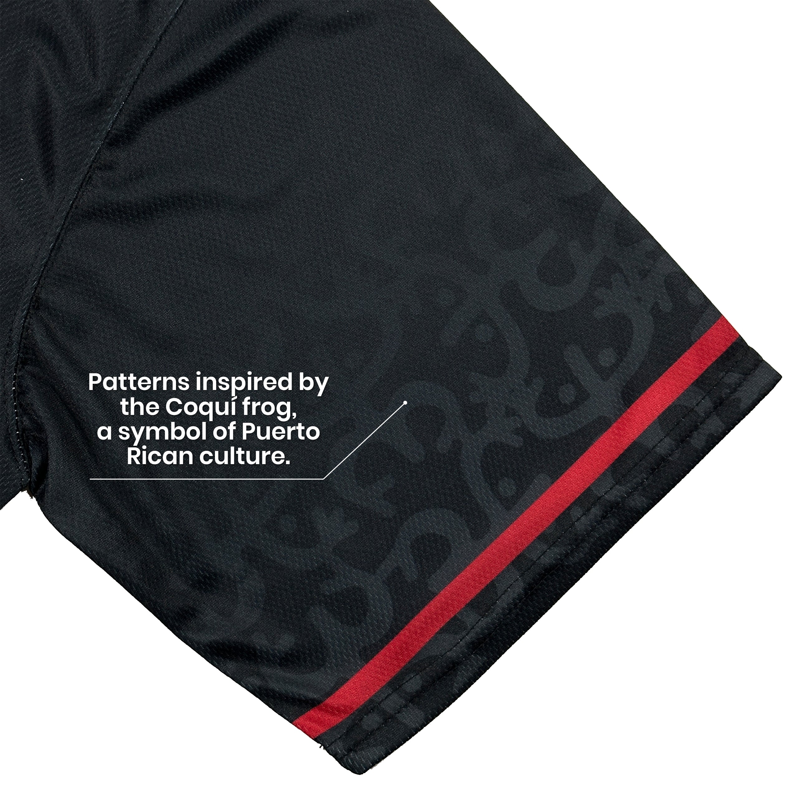 Puerto Rico Boriken Heritage Black-Azul Custom Baseball Jersey Sleeves