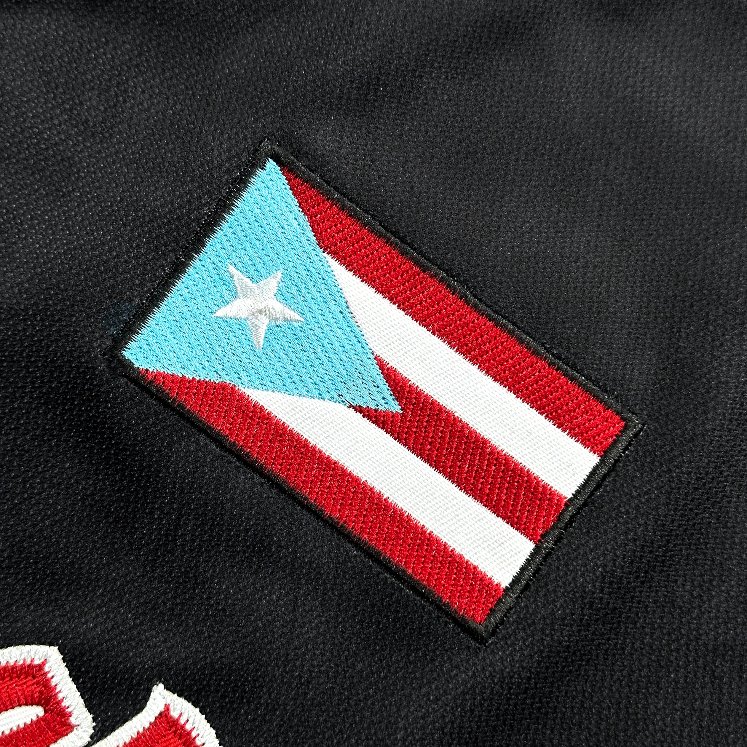 Puerto Rico Borinquen Black Azul Celeste Heritage Custom Ice Hockey Jersey