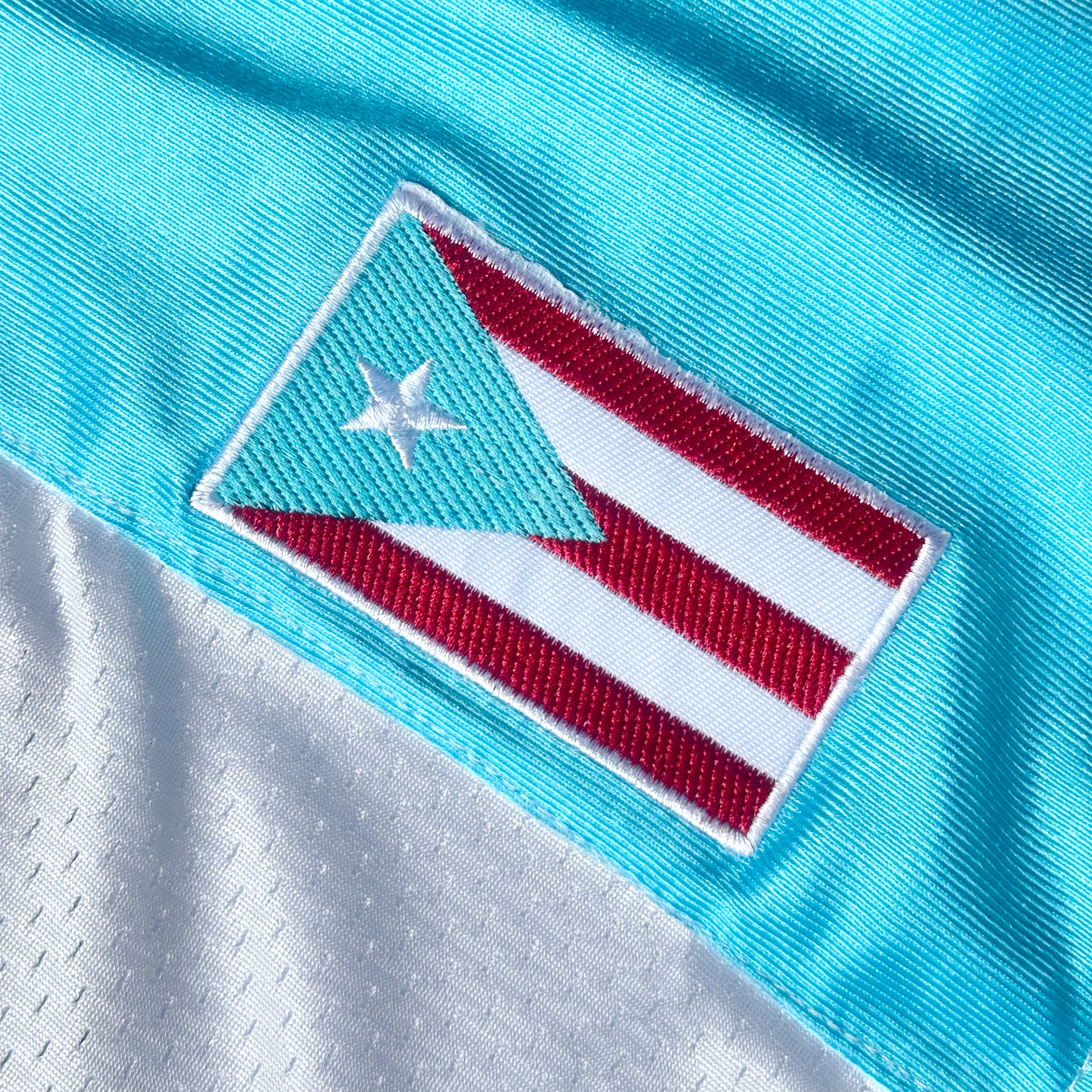 Puerto Rico Heritage Custom American Football Jersey Azul Celeste
