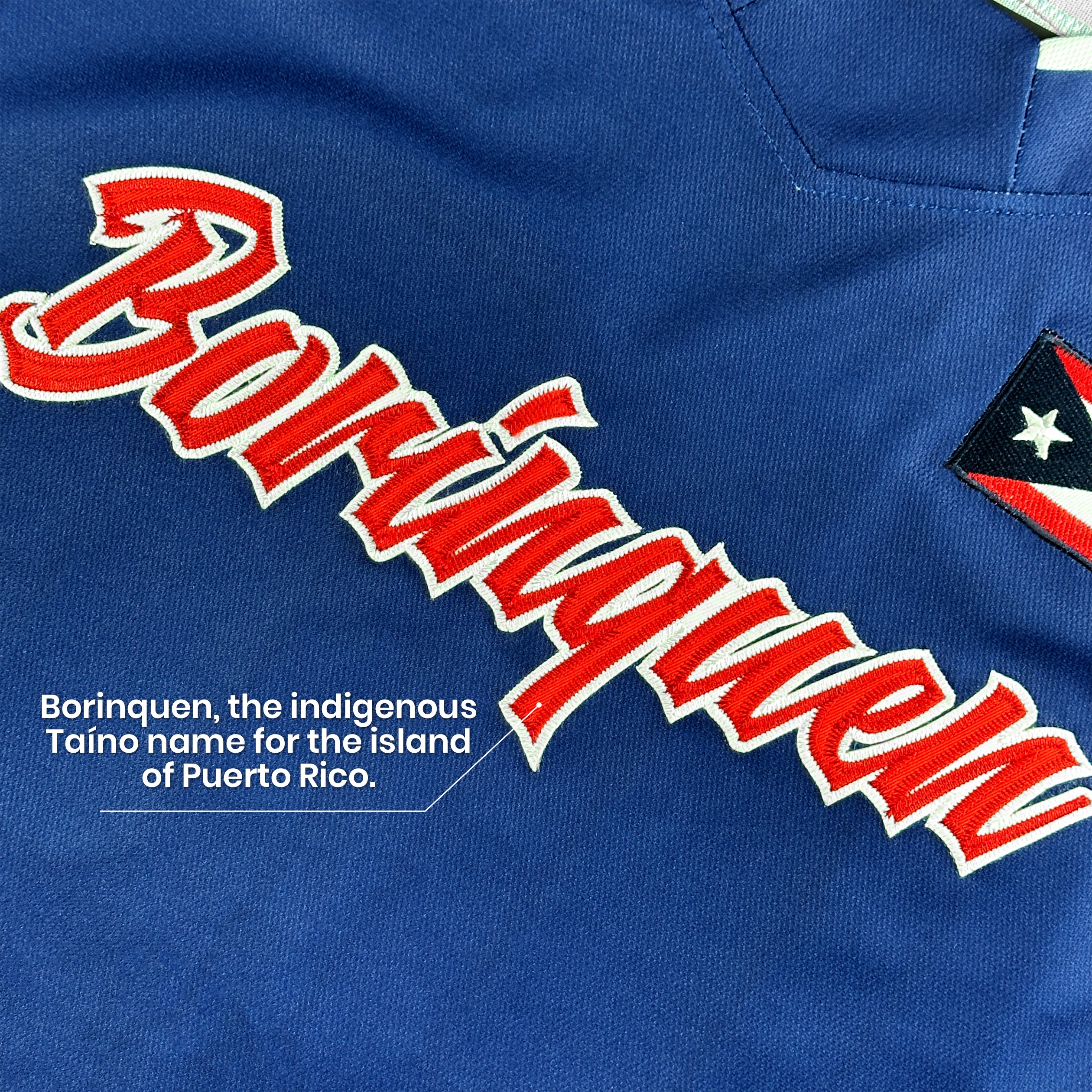 Puerto Rico Heritage Custom Hockey Jersey Blue