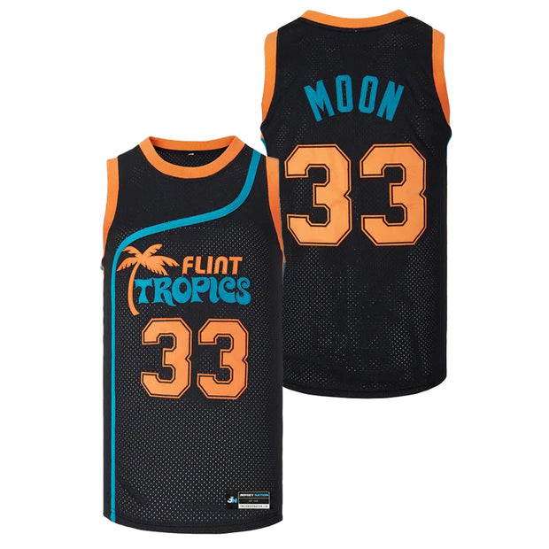 Jackie Moon Flint Tropics Black Basketball Jersey