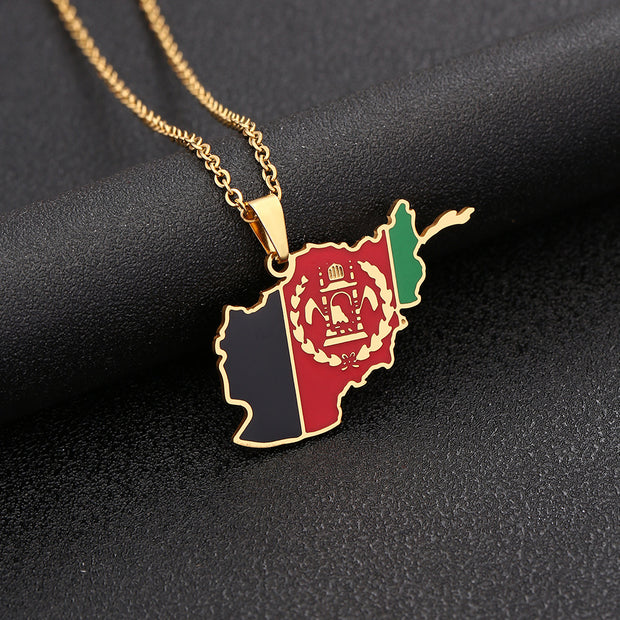 Afghanistan Heritage Necklace Gold Closeup