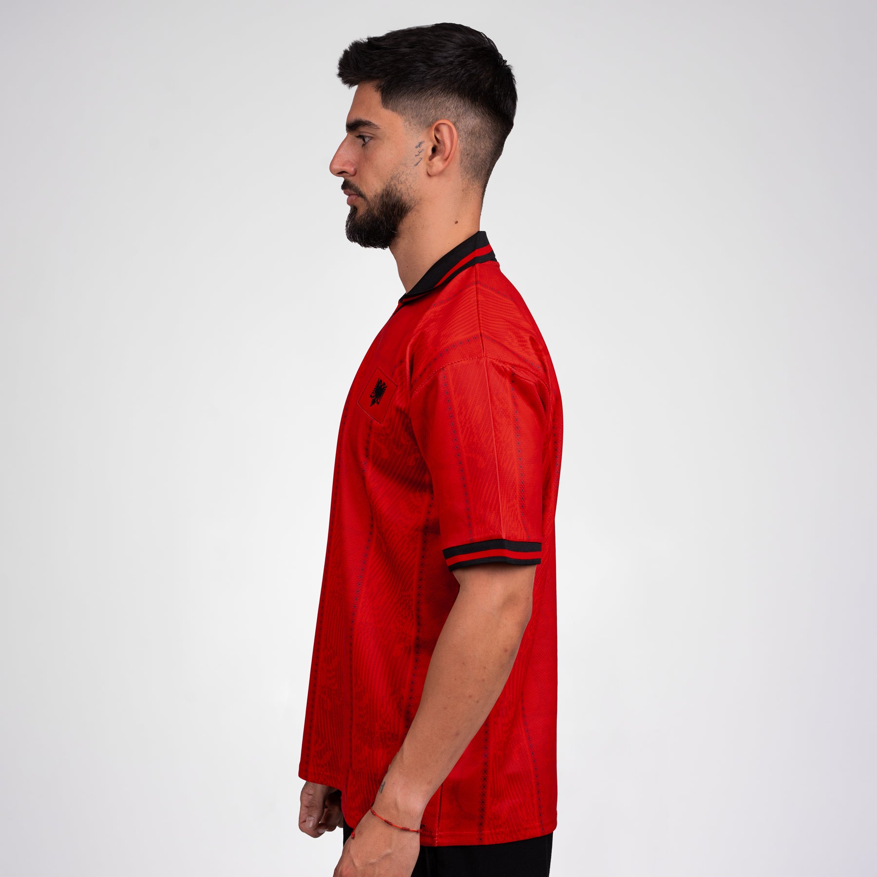Albania Heritage Retro Custom Football Jersey Throwback World Shirt Side Sleeves