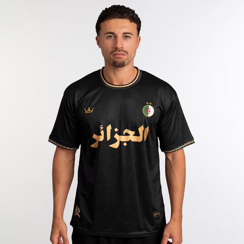Algeria Heritage Custom Football Jersey Black Soccer World Shirt Algerie 