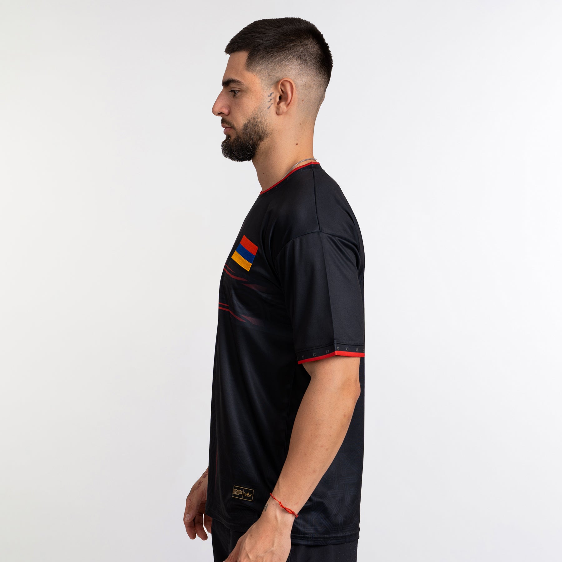 Armenia Heritage Custom Football Black Jersey Soccer Shirt World Armenian 
