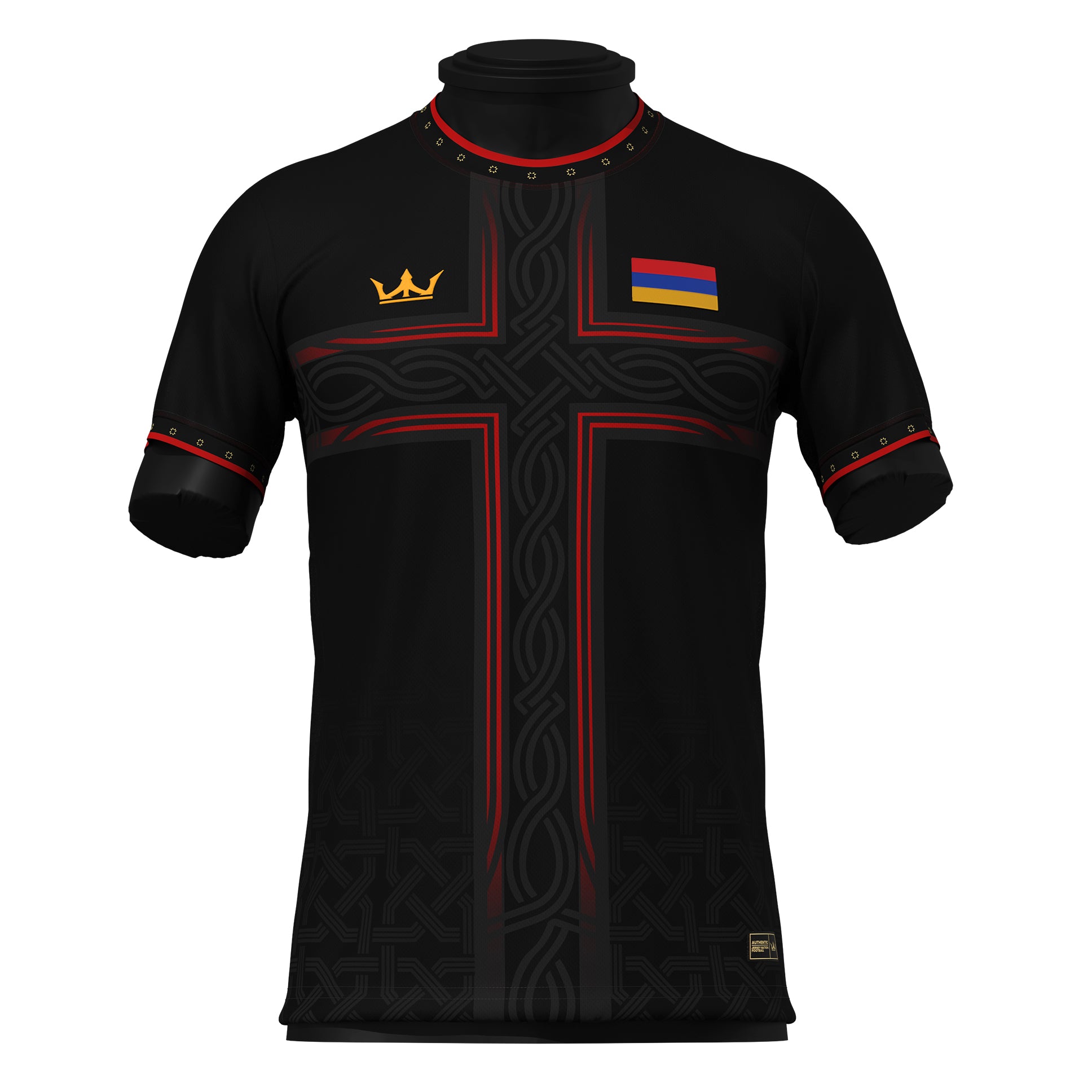 Armenia Heritage Custom Black Football Jersey