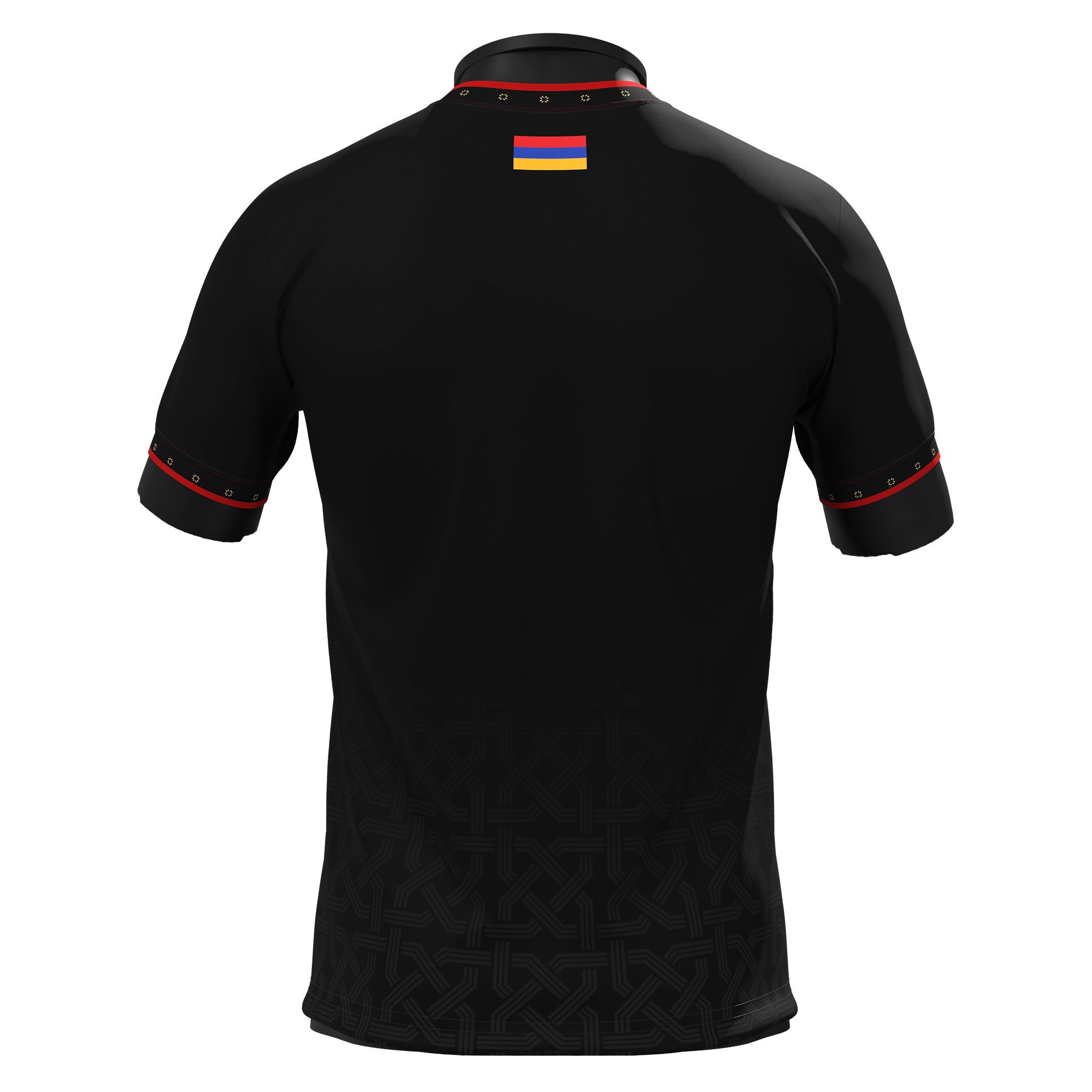 Armenia Heritage Custom Black Football Jersey Back