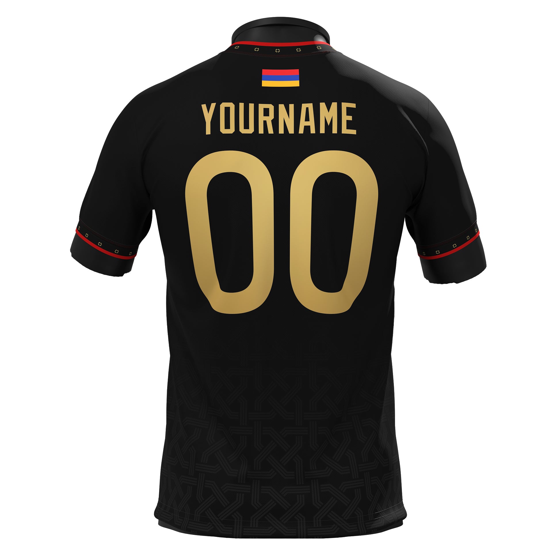 Armenia Heritage Custom Black Football Jersey Customized