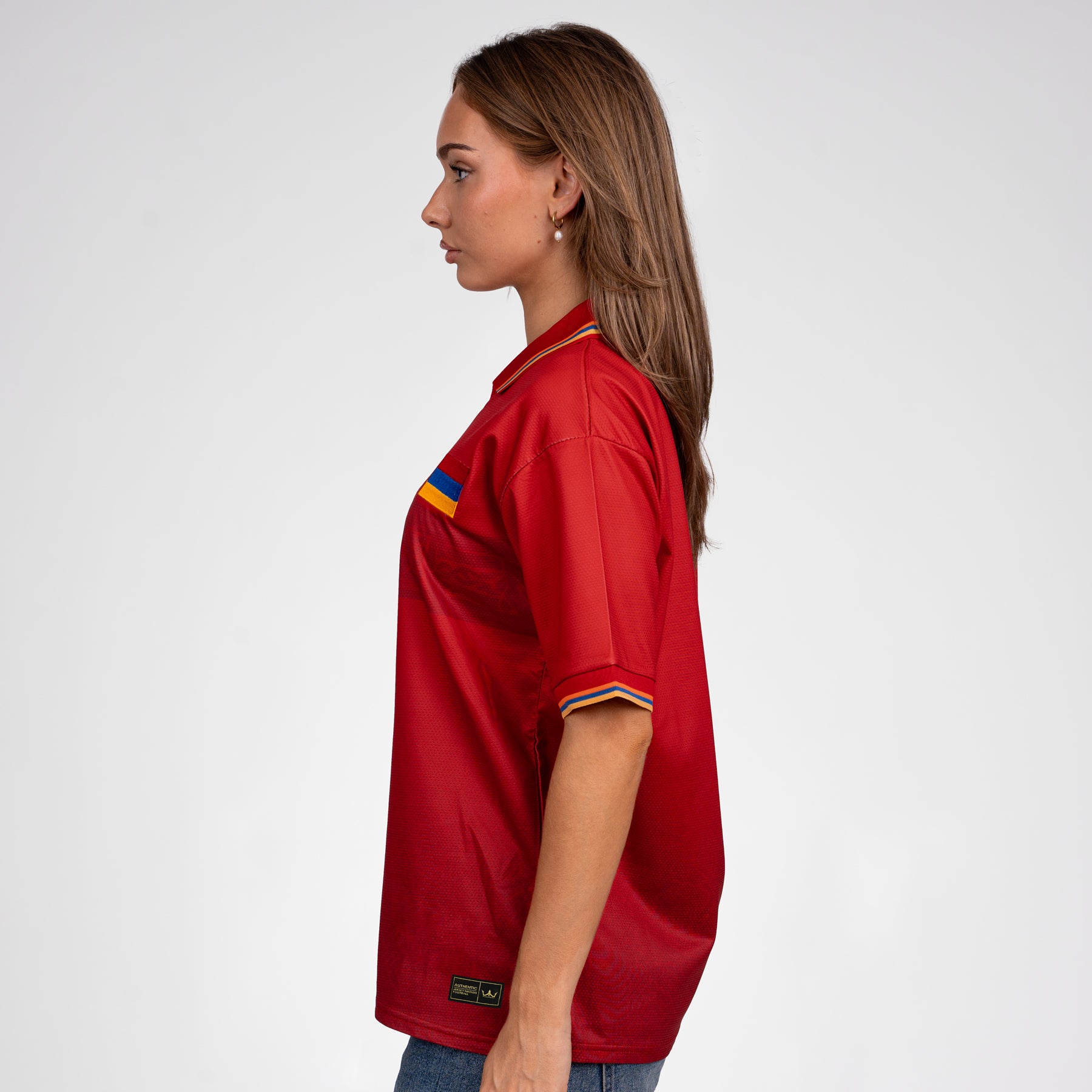 Armenia Heritage Retro Custom Football Jersey Womens World Shirt Side