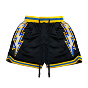 Splash Bolts Black Basketball Mesh Shorts