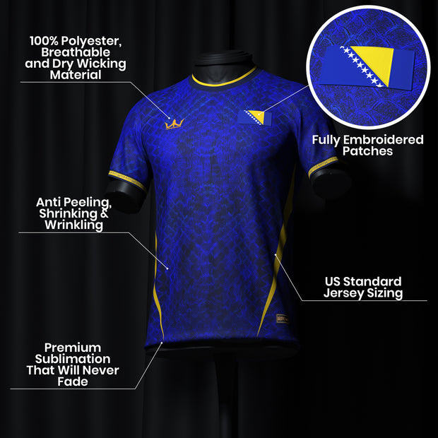 Bosnia Custom Football Jersey