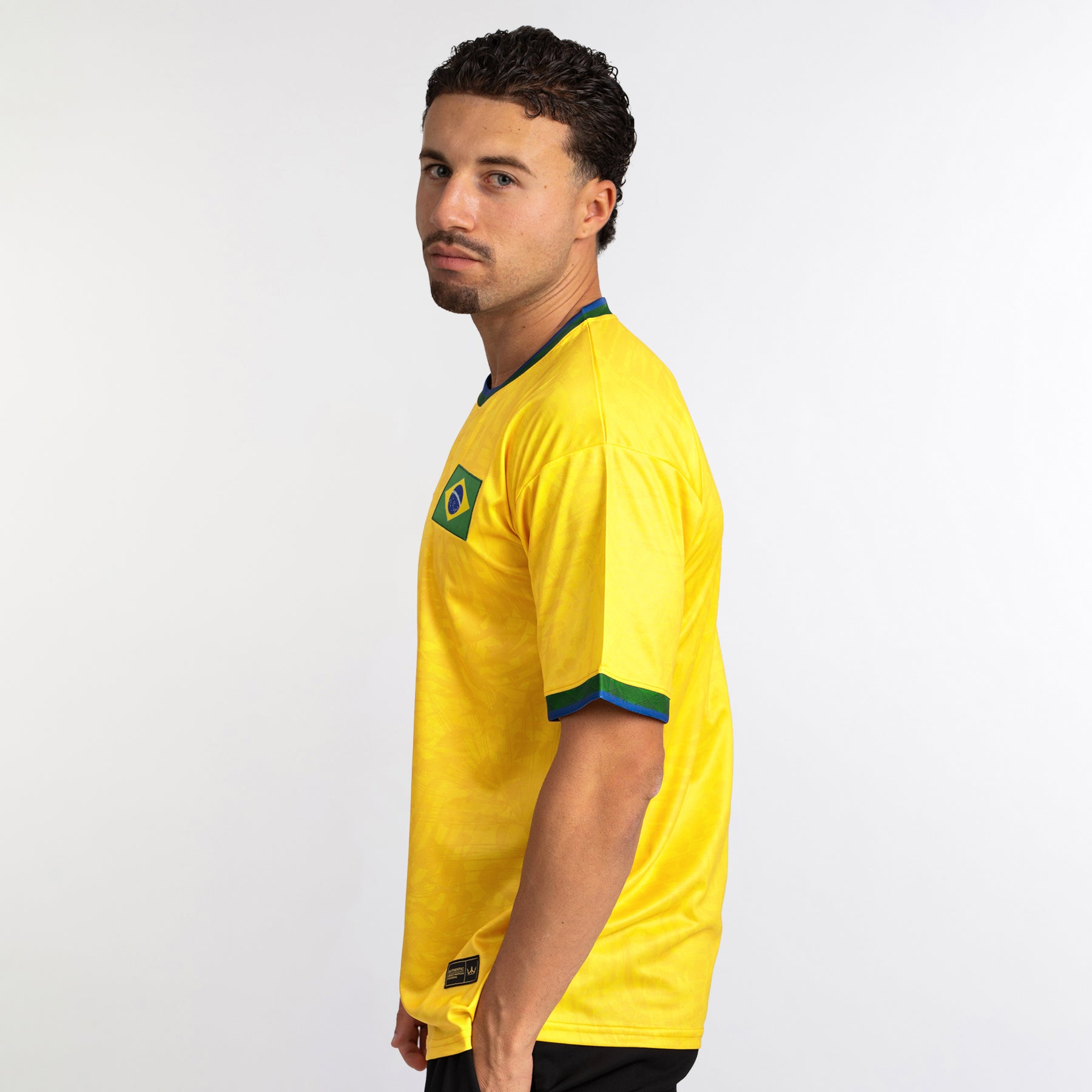 Brazil Heritage Custom Football Jersey Soccer Shirt Yellow World Brasil