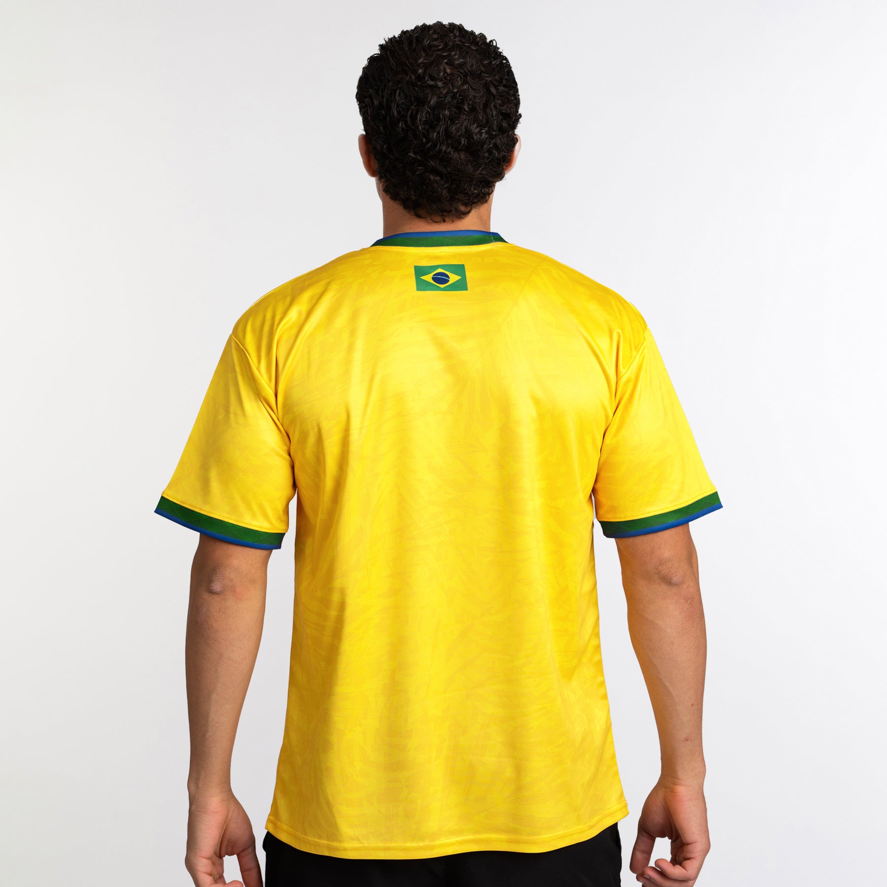 Brazil Heritage Custom Football Jersey Soccer Shirt Yellow World Brasil
