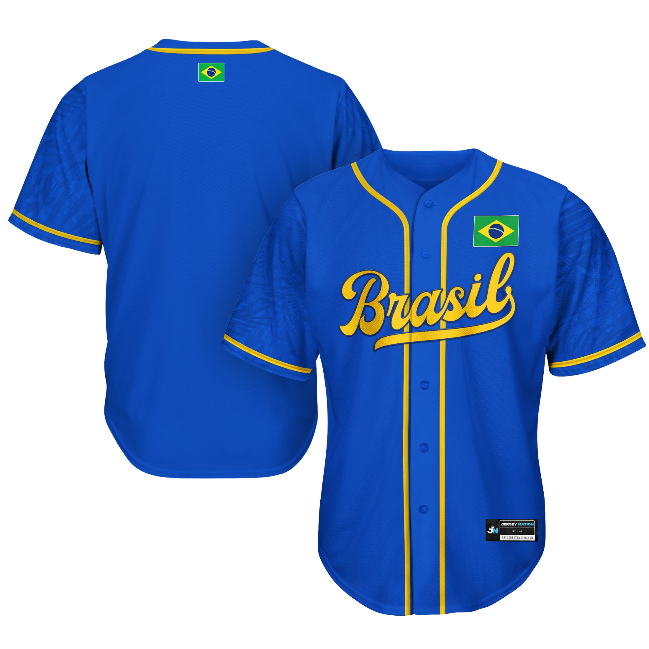 Brazil Heritage Baseball Jersey Blue