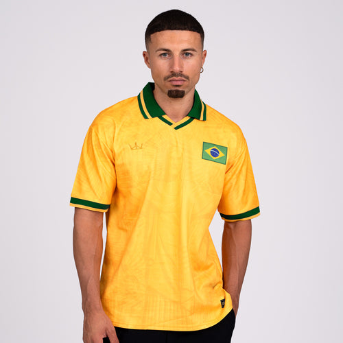 Brazil Heritage Retro Custom Football Jersey Model