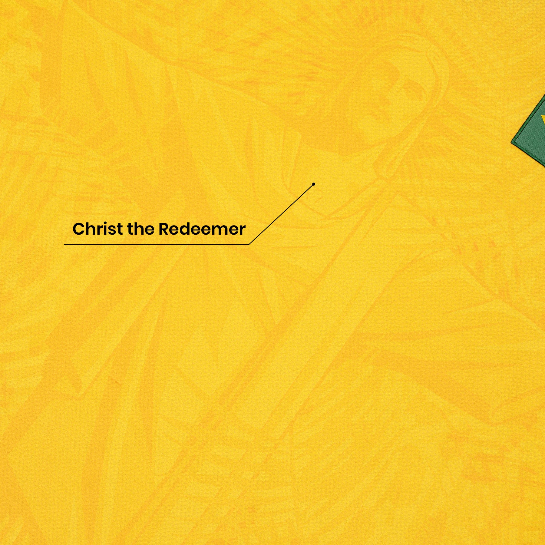 Brazil Heritage Retro Custom Football Jersey World Details Closeup 