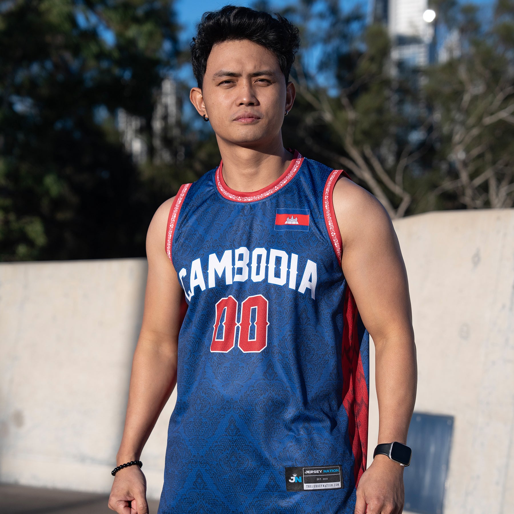 Cambodia Heritage Custom Basketball Jersey Model