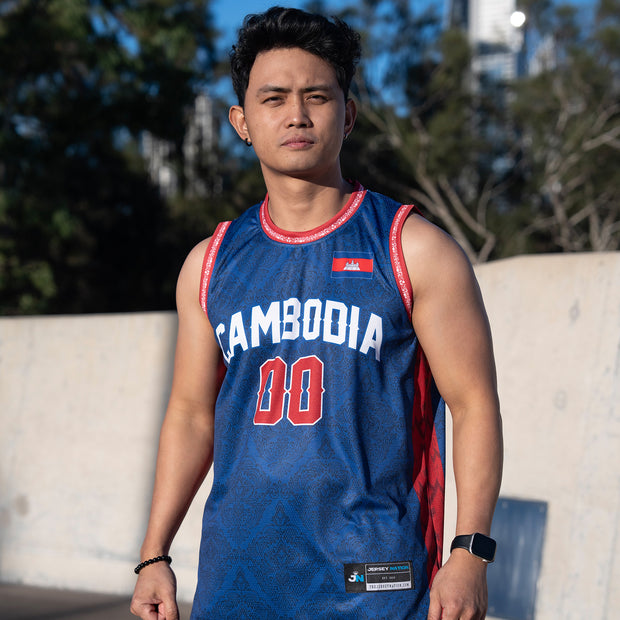 Cambodia Heritage Custom Basketball Jersey Model