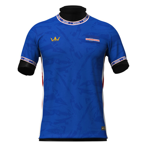 Cape Verde Heritage Custom Football Jersey Blue