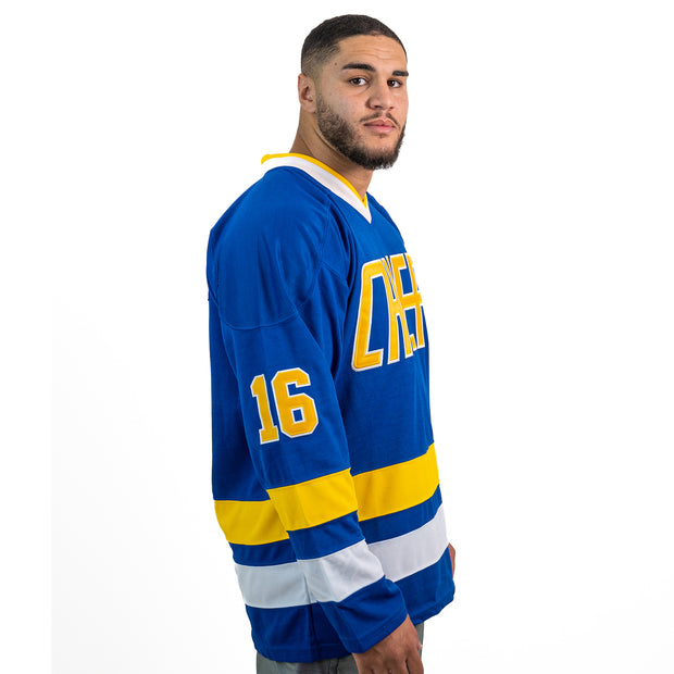 Charlestown Chiefs Hanson Brothers Slapshot Hockey Jersey