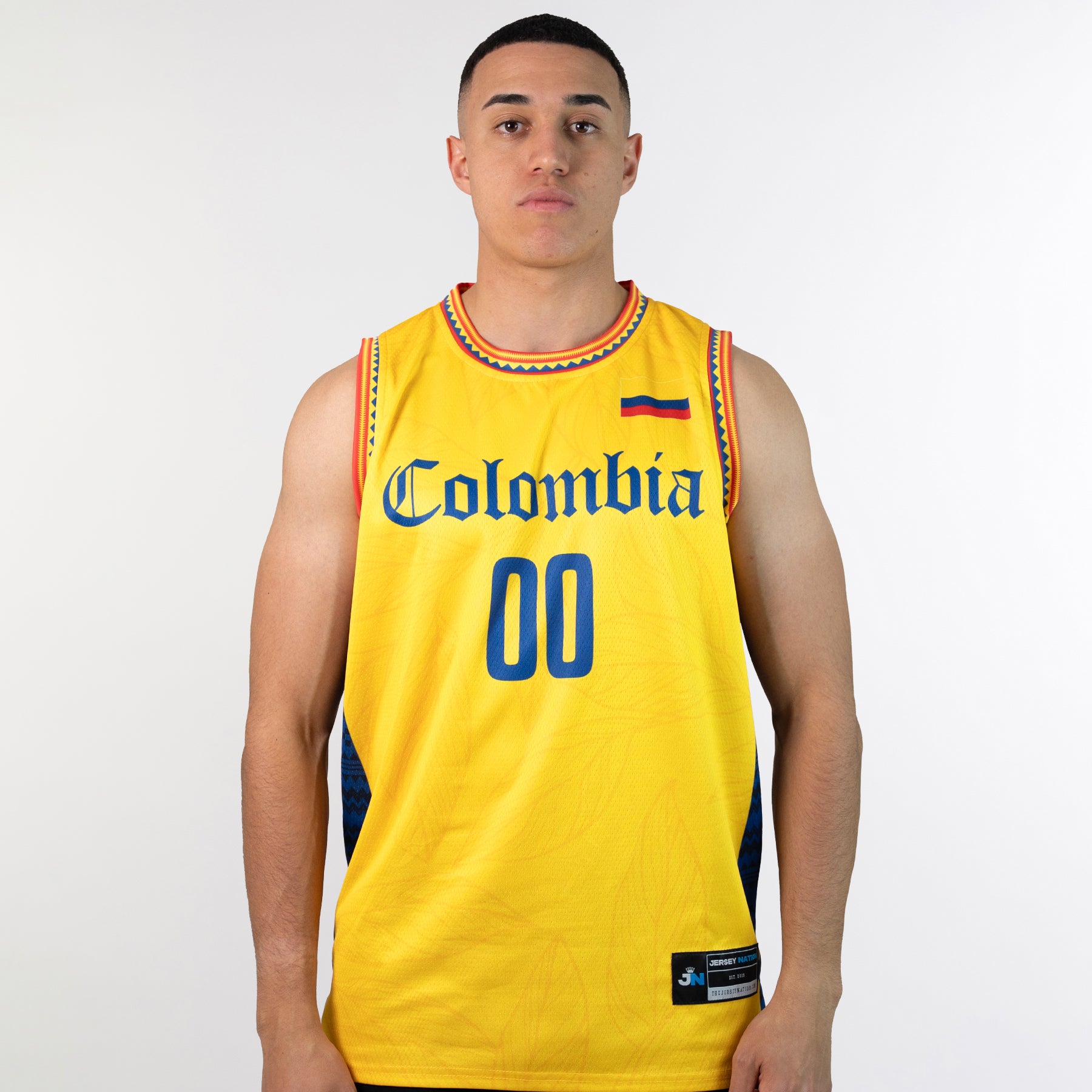 Colombia Heritage Custom Basketball Yellow Jersey Model