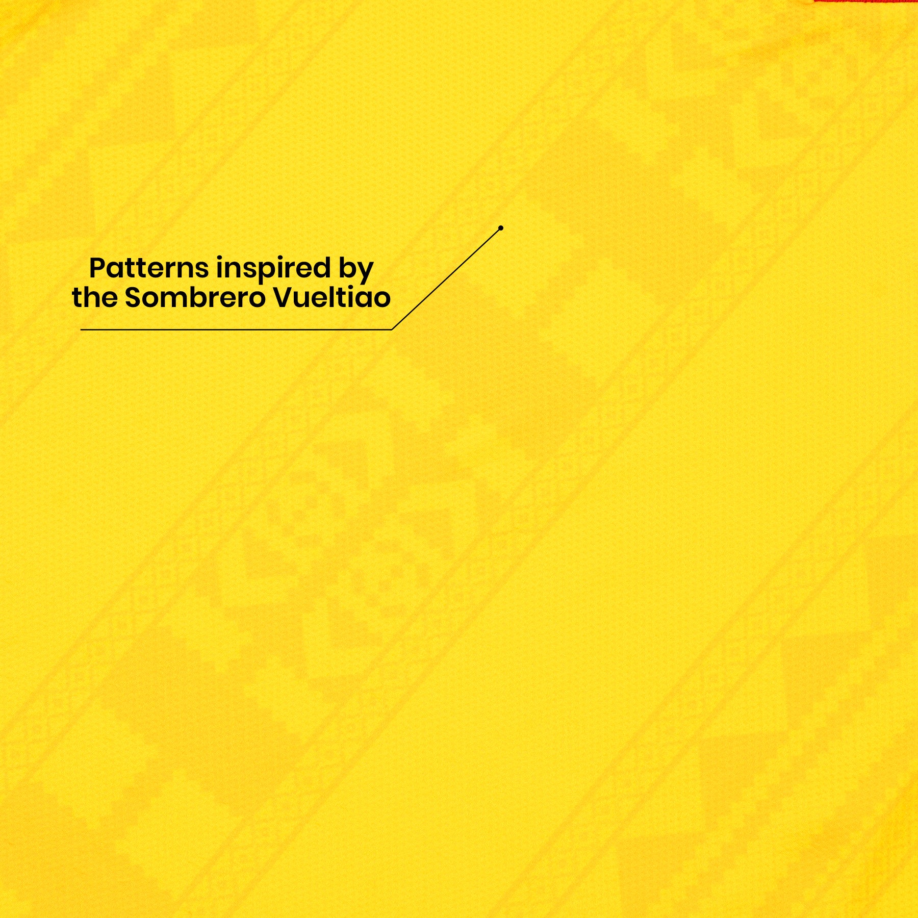 Colombia Heritage Retro Custom Football Jersey World Shirt Pattern Details 
