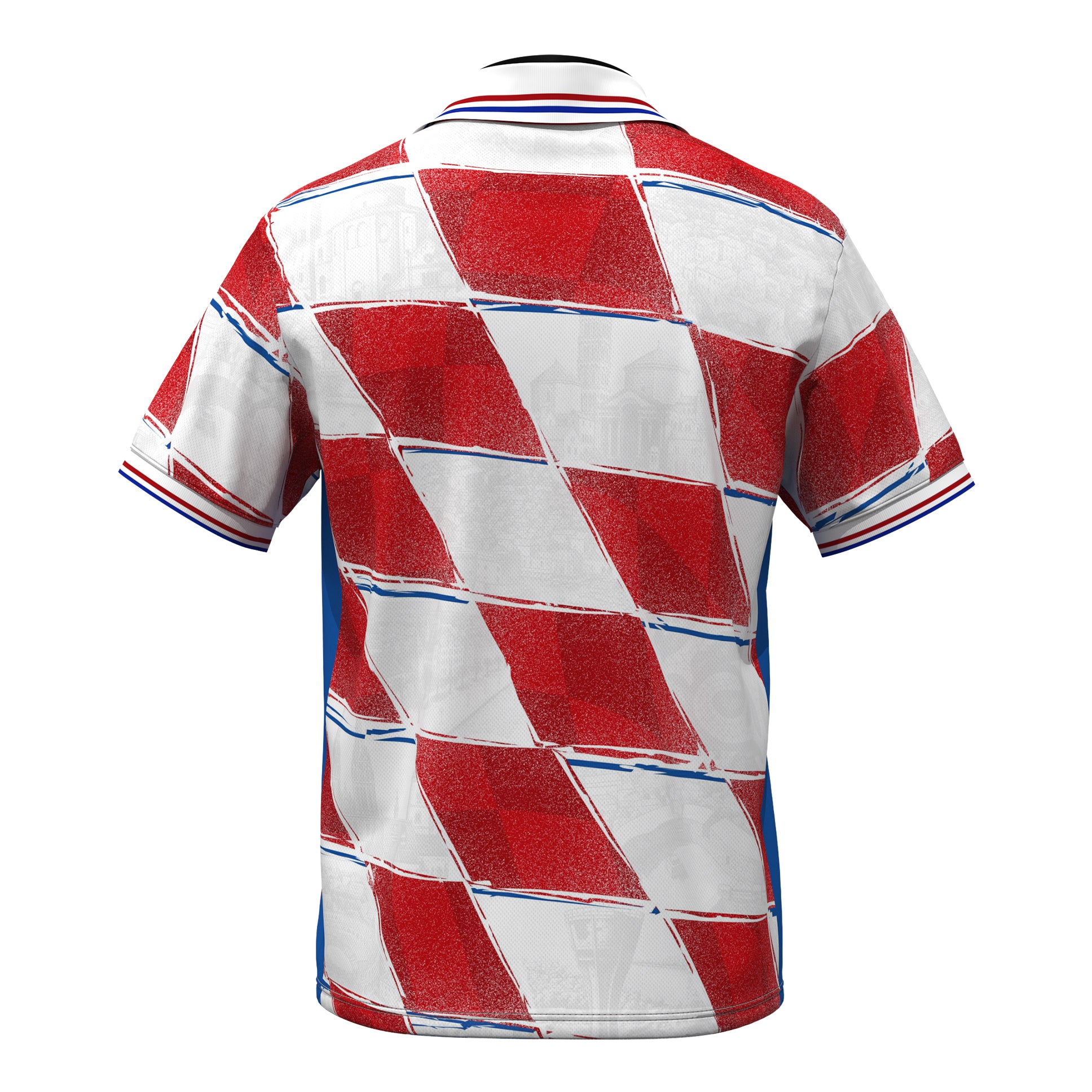 Croatia Heritage Retro Custom Football Jersey Back
