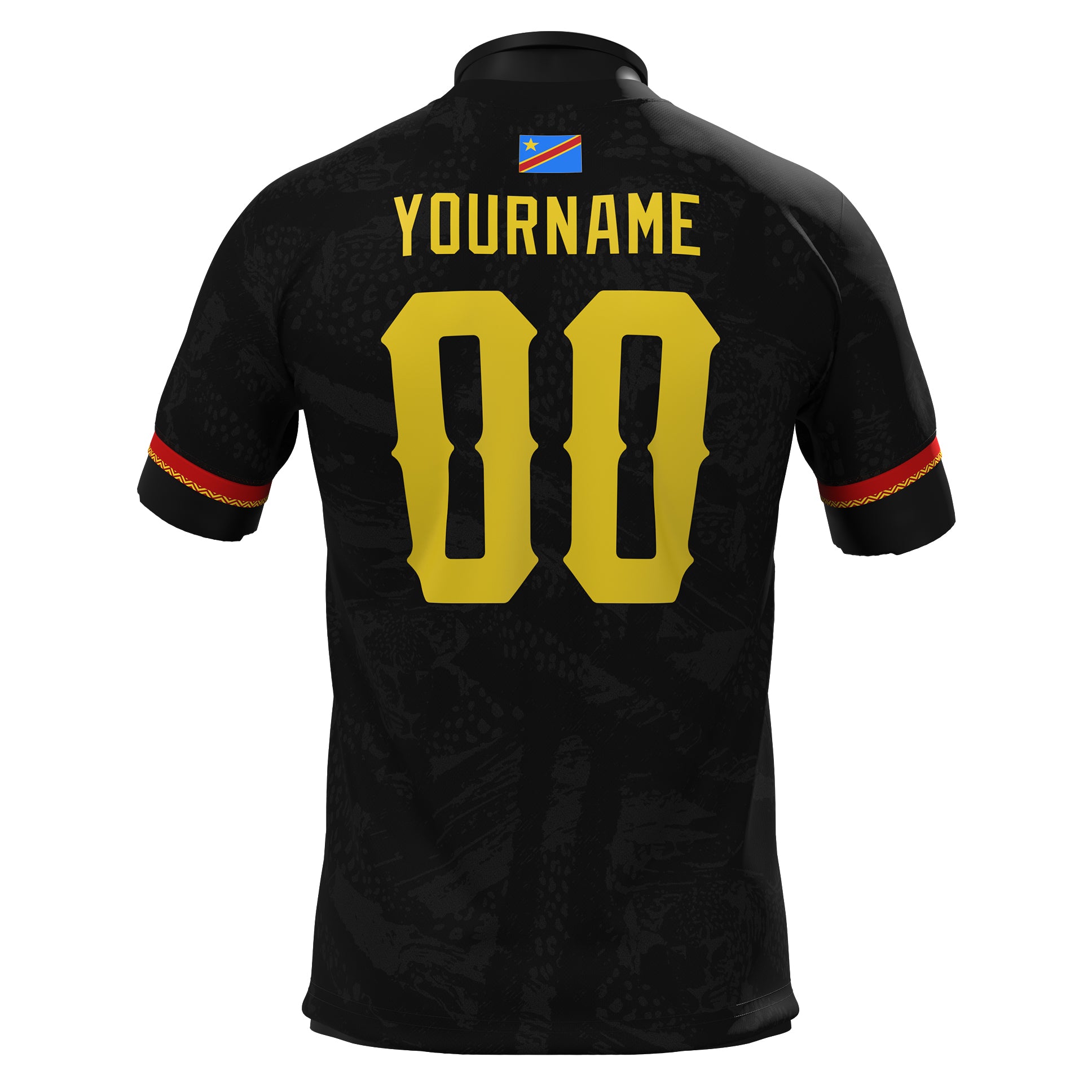 DR Congo Heritage Custom Football Jersey White Soccer Shirt