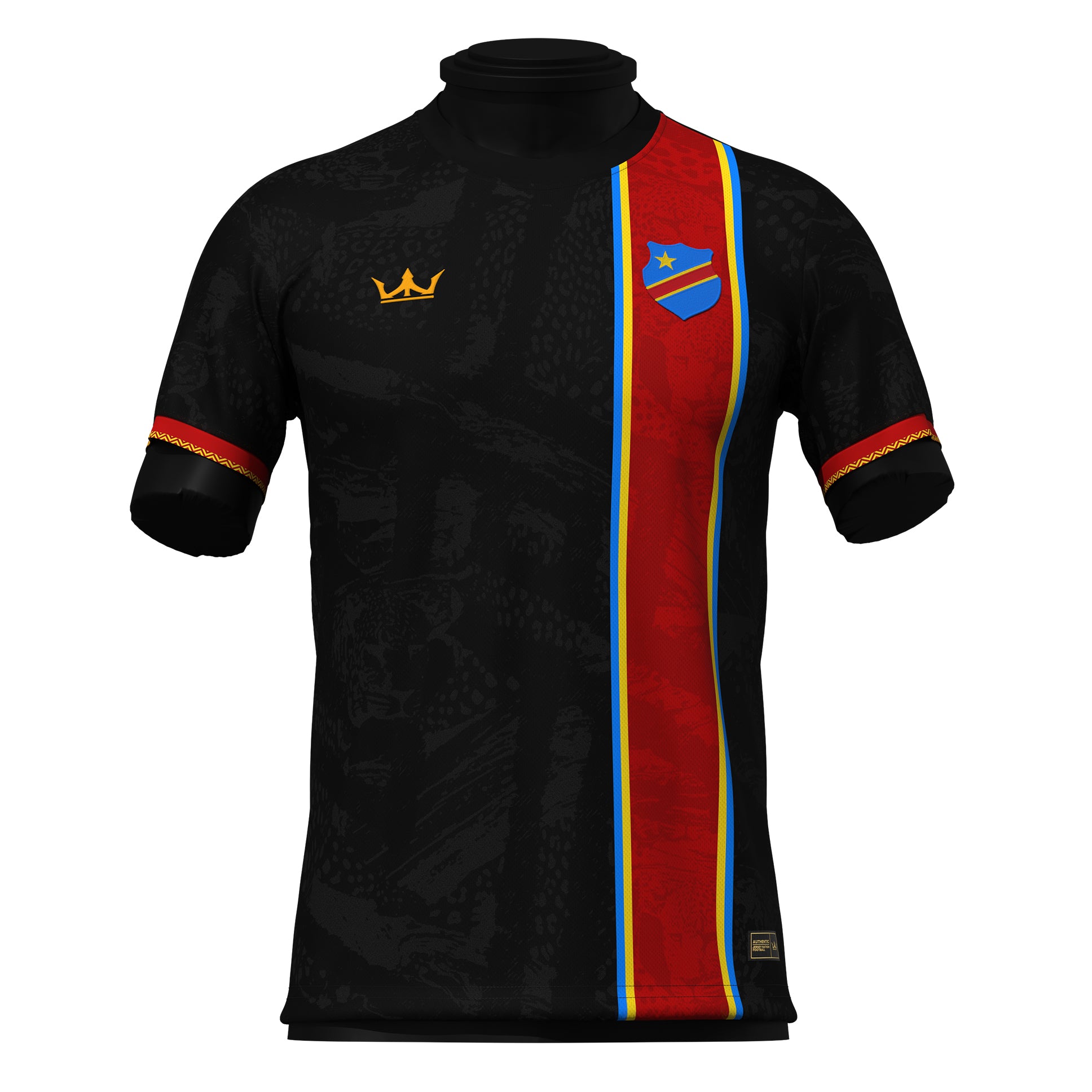 DR Congo Heritage Custom Football Jersey White Soccer Shirt
