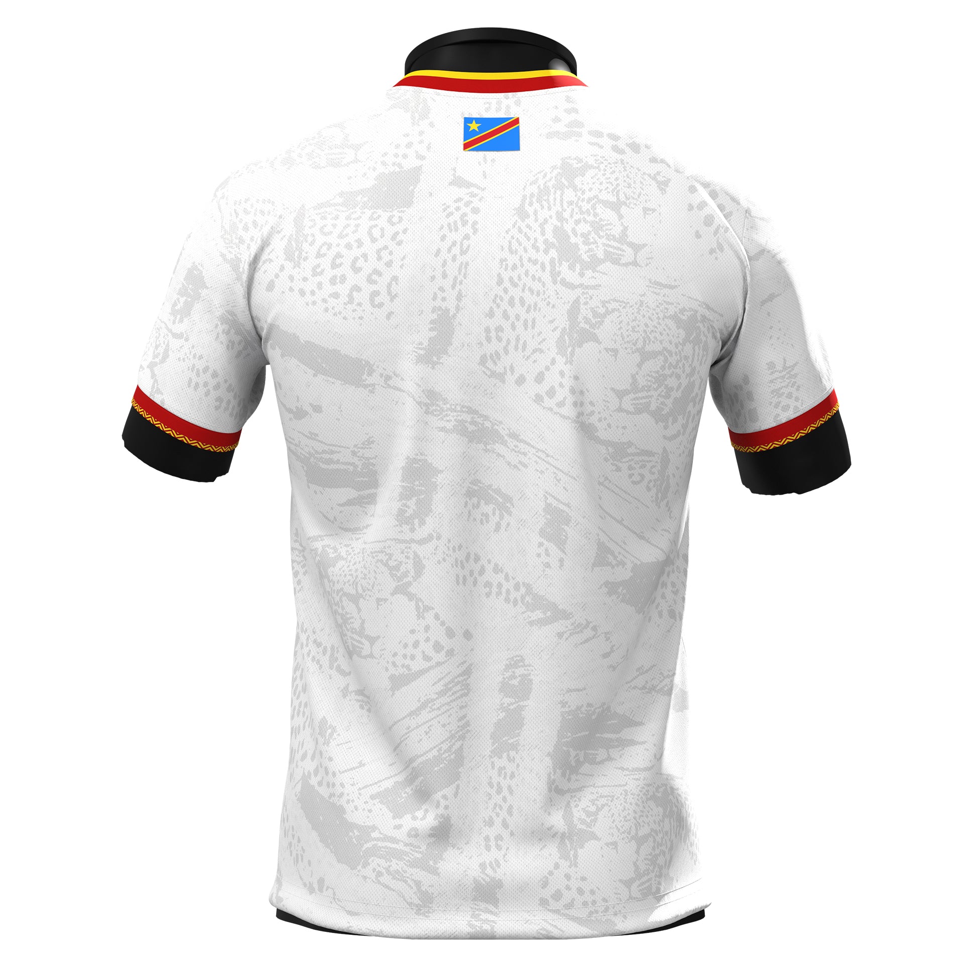 DR Congo Heritage Custom Football Jersey White Soccer Shirt
