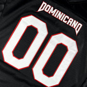 Dominican Republic Heritage Custom Black Football Jersey Closeups 