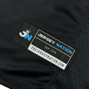 Dominican Republic Heritage Black Custom American Football Jersey Embroidered Closeups