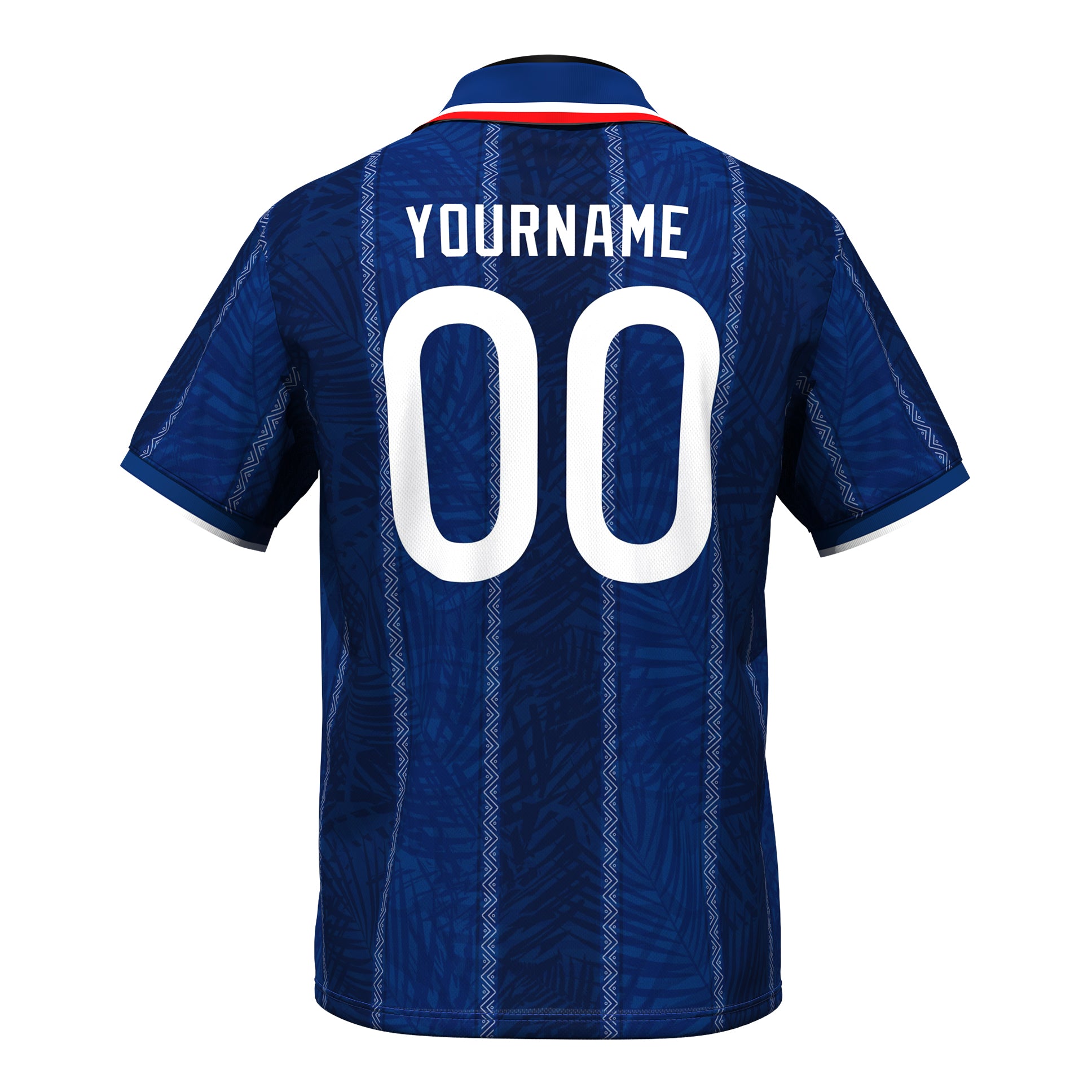 Dominican Republic Heritage Retro Custom Football Blue Jersey Customized