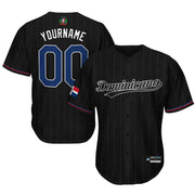 Dominican Republic 'Platano Verde' Baseball Jersey Customized Black